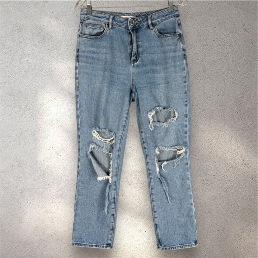 PacSun Distressed Skinny Jeans Women’s 28 Light Wash Y2K Grunge Denim - Picture 1 of 8
